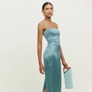 Reformation Petites Frankie Silk Dress - Size 2P